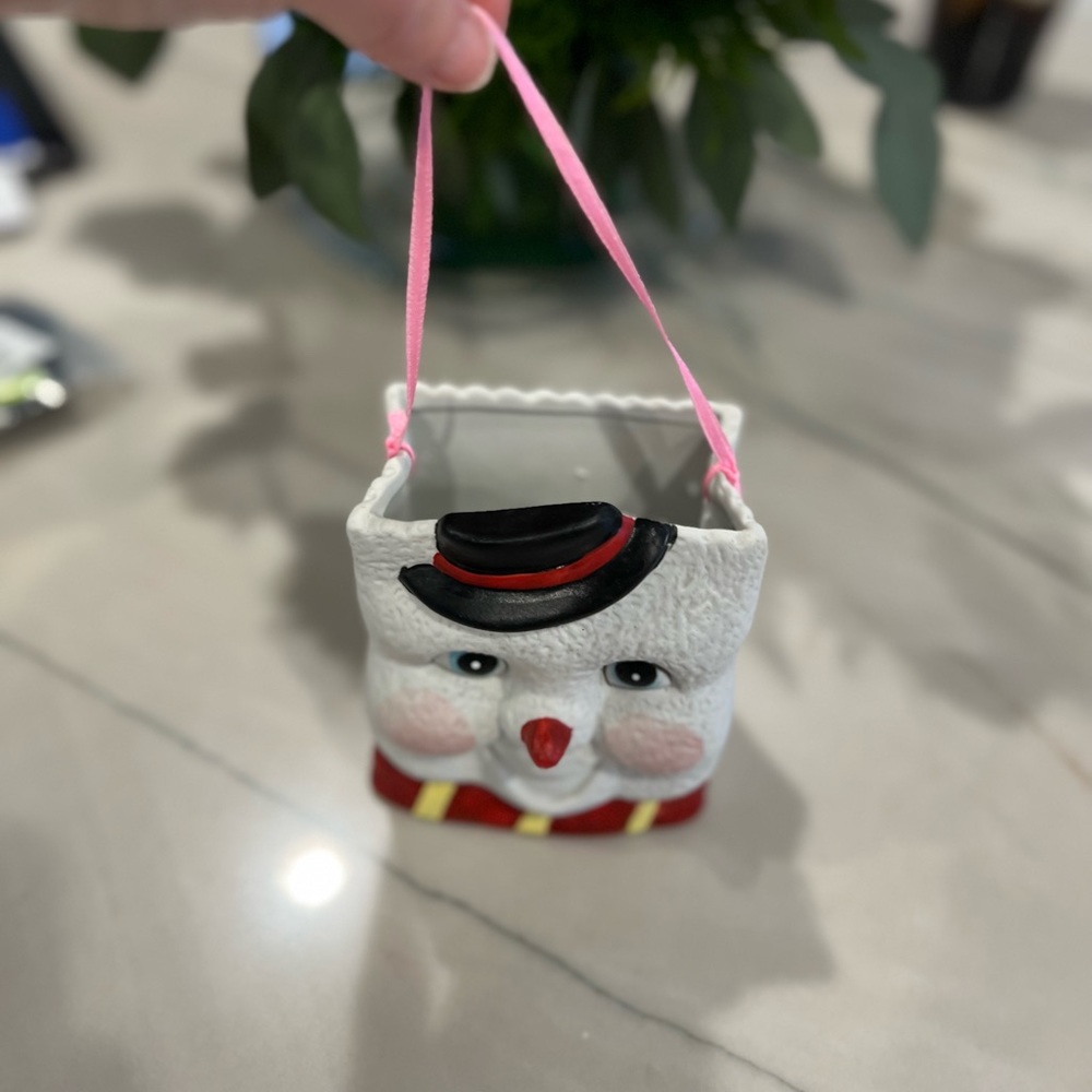 Snowman decorative holder - Picture 4 of 5